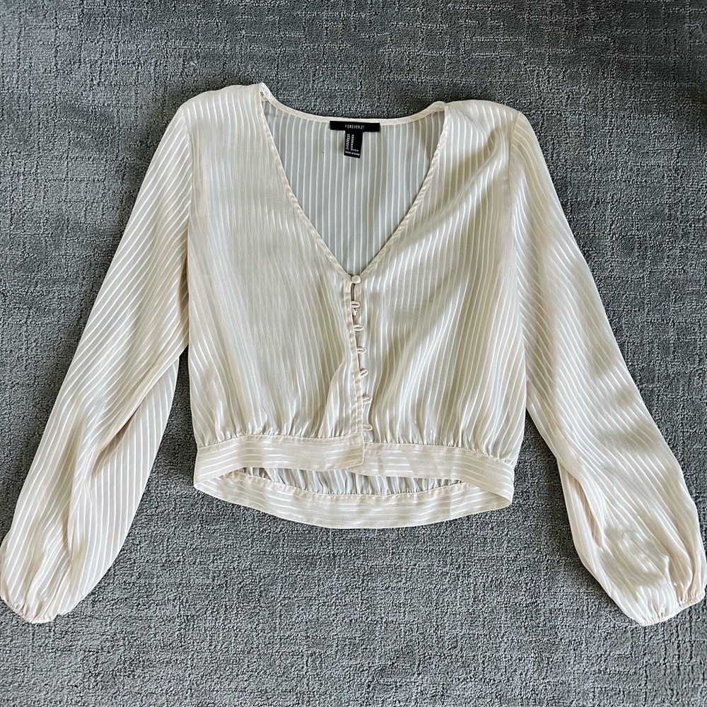Forever 21 Button Front Top